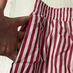 Lulu Mac Red and White Striped Women's Shorts Size XL Photo 2