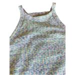 American Eagle  Pastel Knit Crop Tank Small Rib Knit Multi Color Photo 3