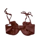 Abercrombie & Fitch NWOT  Chocolate Brown Swim Top Large Photo 1