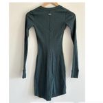 SKIMS Cotton Rib Henley Dress in Spruce, Size XXS Photo 8