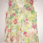 Rose + Olive 2/$15  Sleeveless Floral Top Size S Photo 0
