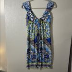 London Times  Petites Multicolor Sleeveless V-Neck‎ Sheath Dress Photo 2