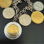 MILOR Italy 925 Sterling Silver Genuine Italian Lire Coin Charm 20” Necklace 57g Photo 8
