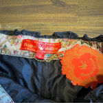 Deep or Shallow Black Skirt Skort Shorts Bow Tie Faux Button Whimsygoth Punk Size M Photo 4