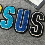 Unisex NWT VERSACE VERSUS Multicolour Logo Sweatshirt Size M Grey Gray Size M Photo 2