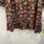 ByTimo | Floral Print Mini Long Sleeve DressSize Small Black Photo 5
