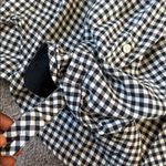 Talbots  Black/White Gingham Button Down Top SIZE S Photo 3