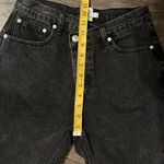 Princess Polly Asymmetric Crossover Waist Straight Leg Black Jeans 4 Photo 9