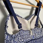 Lands' End  Swim Dress Underwire Blue White Modest Coastal Grandma  Beach Size 6D Photo 5