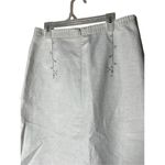 BCBG Max Azria Vintage Linen Blend Embroidered Floral Skirt Size 4 Photo 7