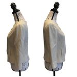 Ellen Tracy Linda Allard  Blazer Jacket Ivory Size 6P Petite Zip Front office Photo 2