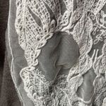 Delirious Khaki and Cream 1/2 Sleeve Scoop Neck Mesh Skull Design Shirt Size Med Photo 7