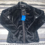 Columbia NWT  Women's Fire Side Sherpa Full Zip Fleece in Shark Dark Grey Medium Photo 0