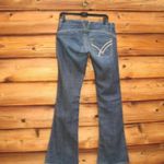 William Rast Dark Blue Low Rise Flare Jeans 27 X 34 Photo 5