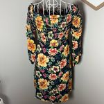 Farm Rio  Sasha Mini Dress Floral Anthropologie Off Shoulder Smocked Size XS Photo 4