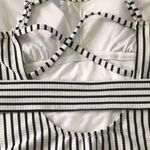 Shade & Shore  Women’s One Piece Swimsuit Black & White Striped Size XL Photo 6