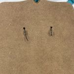 Shiraleah  CHICAGO Zola Turquoise Blue Earrings Boho Gypsy Pom Hoops NWT Photo 5