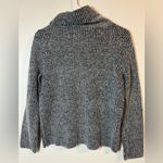 Linden Hill Women Small Gray Cowl Neck Mohair Blend Sweater, sz Small Black Photo 2