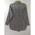 Nine West Nine‎ West women medium black and white long sleeve Button Up blouse Photo 11