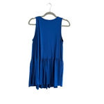 Zenana Outfitters Women's Premium Blue Sleeveless Peplum Tunic Top M Photo 2