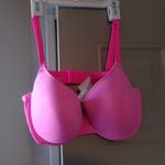 PINK - Victoria's Secret  wear everywhere push-up bra pink cursive on bra in hot pink size 38DD (38E). Photo 0
