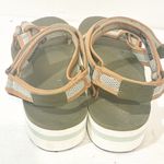 Teva  Women's Platform Sandals Size 10 Ankle Strap Brown Green White Photo 3