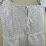 Lulu's White Puff Sleeve Sundress with Square Neck size Medium Photo 3