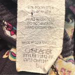 Lily Pad MultiColored Print Cold Shoulder Dress Size Large Black Photo 8