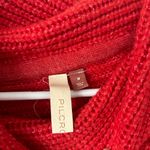 Pilcro Anthropologie Red Oversized Cowl Neck Sweater Size Medium Photo 7