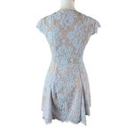 Stylestalker  Visions Skater Dress Small Lace Fit And Flare Scallop V Neck Photo 6