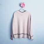 Max Mara S  Cream 100% Cashmere V-neck Sweater Photo 6