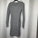 Alexander Wang  gray striped bodycon‎ long sleeves sweater dress small minimalist Photo 3