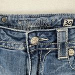 Miss Me  Jeans Women Size 30 Bootcut Denim Skirt Embellished Fleur De Lis Photo 3
