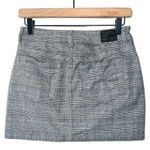 American Eagle Hi-Rise Mini Skirt Plaid Super Stretch Black White Size 4β Photo 2