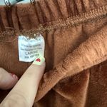 Soft Comfy Brown Velour Pants Photo 1