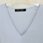 Fancyinn  Short Sleeve Tiered Dress in Light Blue Photo 9