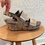 Pierre Dumas  Wedge Sandals‎ in Metallic Photo 3
