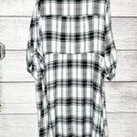 Torrid White & Black Plaid Casual Challis Dress Size 2X Photo 7