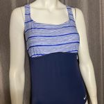 Nike  Heather Stripe Crossback One Piece Swimsuit Photo 1