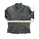 Hudson VTG Leather Jacket Dark Brown Women’s Tagged A (small) NWT Biker Lined Photo 10