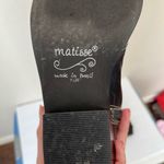 Matisse Vintage Floral Flower Embroidered Leather Point Toe Western Cowboy Boots Black Size 7.5 Photo 7