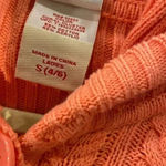 Faded Glory  Coral Cluster Cable Knit Ribbed Hooded Button Cardigan Size Small Photo 7