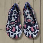 Rothy's The Flat Red Cat Leopard Print Slip On Ballet Flats Size 11.5 Black Photo 4