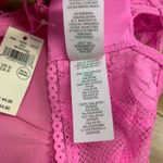 Aerie  Lace Padded Bralette Womens Size Small‎ Floral Hot Pink Adjustable Straps Photo 4