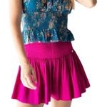 Natural Life NWT  Blue /‎ Pink Floral Tie Strap Smocked Crop Tank Top Medium Photo 0