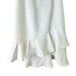 Lovers + Friends  White Ruffled Sweetie Mini Dress Size Medium Photo 3