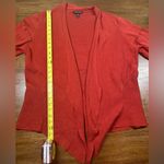 Eileen Fisher  Size XL Serno Burnt Orange Open Front Waterfall Cardigan Photo 5