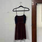 Urban Outfitters  Faith Velvet Slip‎ Dress in Chocolate Size Large Photo 5