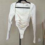 House Of CB 'Danica' White Cutout Bodysuit NWOT size XS Photo 3