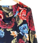 Show Me Your Mumu Nolita Mini Dress Dark Floral Blooms Bell Sleeves V-Neck, XS Photo 4